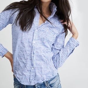 Frank&Eileen Barry Signature Striped Anchor Shirt